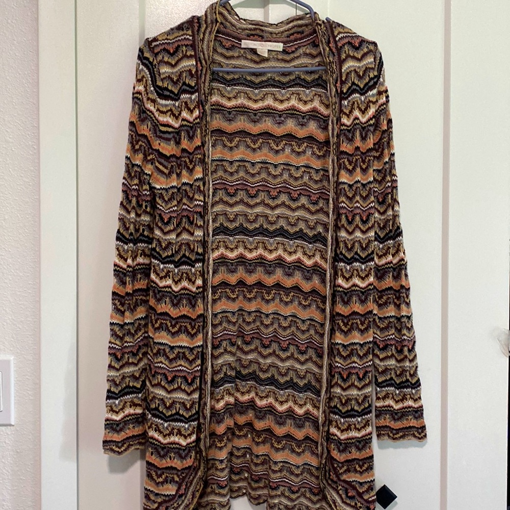 Boston Proper Multi Color Knitted Sweater / Cardigan |Size Small